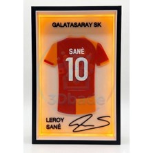 3D Bade | Leroy Sane | Forma imzalı | Dekoratif | Gece Lambası | Hediye