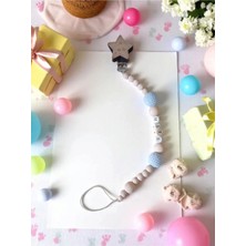 My Kids Room Doğal Ahşap Emzik Zinciri - Isimli Emzik Askısı Ahşap Emzik Zinciri Emzik Tutucu