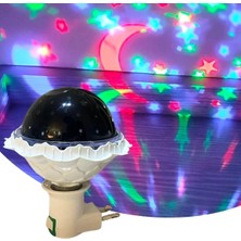 Sora Home Kristal Gökyüzü Modlu Yıldızlı Hareketli 360 Derece Dönen Kristal LED Ampül