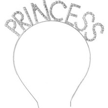 Party Express Taşlı Taç Princess - Gümüş