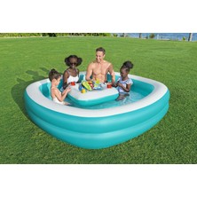 Bestway 54446 Sippin Summer Orta Sehpalı Aile-Çocuk Havuzu 2.18M x 2.18M x 48CM