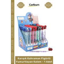 Carlburn #kırtasiye Eğlenceli Okul Ofis Kırtasiye Çocuk Karışık Kahraman Figürlü Yumurtlayan Kalem 1 Adet