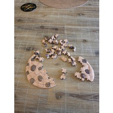 Print Zone 72 Parça Yeni Nesil  Çikolata Parçacıklı Kurabiye Puzzle - Dekoratif Hobi  3 Boyutlu Yapboz