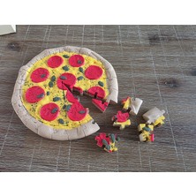 Print Zone Pepperoni Pizza Puzzle - 72 Parça Yeni Nesil 3 Boyutlu Yapboz