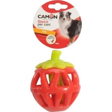 Camon Tpr Ödül Hazneli Isırma ve Zeka Geliştirici Çilek Elma Köpek Oyuncağı 13 cm