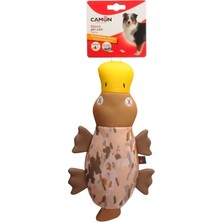 Camon Yüzen ve Gıcırtılı Polyester Köpek Oyuncağı 30 cm (Asortili Figür)