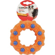 Camon Tpr Geometrik Halka Şeklinde Dayanıklı Köpek Çiğneme Oyuncağı 14.5 cm