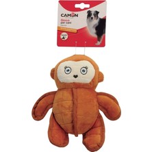Camon Gıcırtılı Peluş Maymun Şeklinde Eğlenceli Köpek Oyuncak Ayısı 27 cm