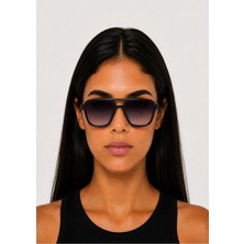 Mat Siyah UV400 Koruma Unisex Güneş Gözlüğü
