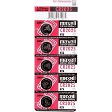 Mudanis Maxell CR2025 3V Lityum Düğme Pil 5'li Paket