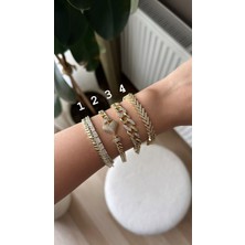 Shop Krutzo Xuping Çelik 14K Altın Kaplama Gold Bileklik