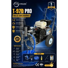 Titech Airless T-970 Pro Benzinli Hidrolik Boya Makinası (Kartsız)
