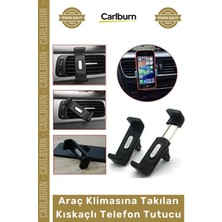 Carlburn #telefontutacağı Havalandırma Izgarası Uyumlu 360 Döner Araç Klimasına Takılan Kıskaçlı Telefon Tutucu