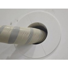 Beyaz Klima Borusu Delik Kapatma Dekoratif Kapak Boru Kapağı Plastik