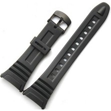 onlinekordon Siyah Casio W96 H Silikon Saat Kordonu Kauçuk Malzeme ile Modern Stil ve Rahat Kullanım Sağlar