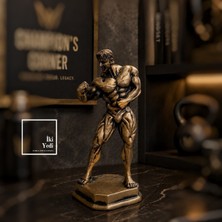 İki Yedi Konsept Repcon : Ikonik Vücut Geliştirme Biblosu 25 cm Dekoratif Obje Arnold Serisi Ev Ofis Gym Spor Salonu