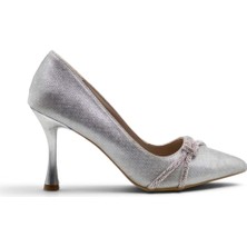 Modapol 0203 Simli Taşlı Kadın Stiletto