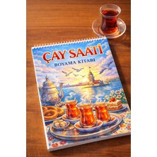 Z&R Craft Çay Saati Boyama Kitabı | Yetişkinler Için Rahatlatıcı | Aile&doğa Temalı | A4 Büyük Boyut 35 Görsel
