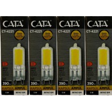 Meridyen Elektrik Cata CT-4221 G9 Kapsül Ampul 220 V (4 adet)