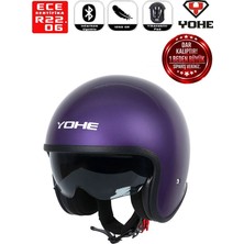 Yohe Motosiklet Kaskı 880-SHINY-TITANIUM-PURPLE