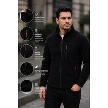 Luxic Core erkek mavi Polar Ceket Fermuarlı – Soğuk Havalara Uygun, Rahat ve Şık Tasarım