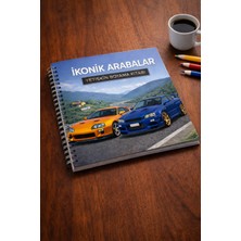 Z&R Craft Ikonik Arabalar – Yetişkinler Için Premium Boyama Kitabı | 17 Efsane Araç, 34 Yaprak