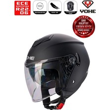 Yohe Motosiklet Kaskı 852-MATT-BLACK