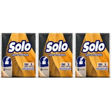Solo Çek-Al Mendil (3 Adet )150'Lİ 3 Katlı Yumuşak Mendil