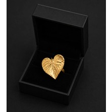 Allona Shop Allona Aurelia Yaprak Yüzük – Altın Renk