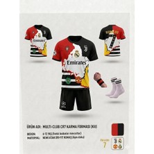 Rüya Vadisi Ronaldo Tüm Takımlar Ortak Tasarım Çocuk Forması 4 Parça (Siyah-Sarı)