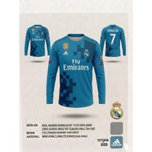 Rüya Vadisi Ronaldo Uzun Kol Real.madrid.turkuaz Yetişkin Forma