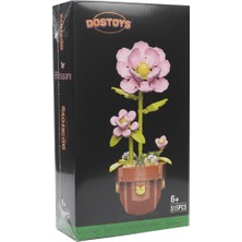 Dostoys Japonpembe Gülü Çiçek LEGO Flowers