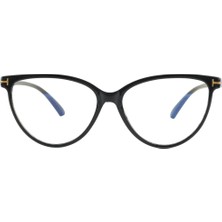 Siyah Çerçeve Cat Eye Çerçeve Popüler Şeffaf Ekran Gözlüğü