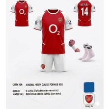 Gökmenspor Arsenal.henry.iç Saha Kırmızı 2012 Sezon Retro Çocuk Forması 4 Parça