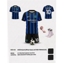 Gökmenspor Inter Lautaro Martinez Çocuk Forması 4 Parça
