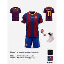 Gökmenspor Barcelona.neymar Jr 2011 Bordo  Çocuk Forması 4 Parça