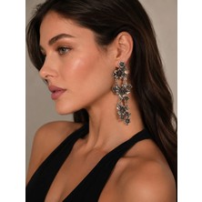 Allona Shop Vintage Çiçek Sallantılı Küpe