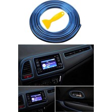 Kitchen Dream Mavi Trim Fitil Yeni Nesil Araç Içi Ip Şerit Balık Sırtı Nikelajlı 5 Metre