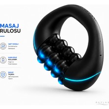 Raylax Masaj Aleti Roller Şarjlı 360° Döner Selülit Boyun Omuz Sırt Bacak Rahatlatıcı Vücut Masajı