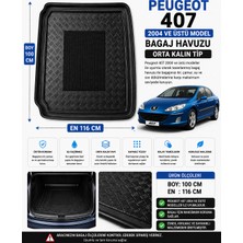 EP Garaj Otomotiv Peugeot 407 2004 ve Üstü Uyumlu Orta Kalın Tip Bagaj Havuzu – En 116 cm Boy 100 cm