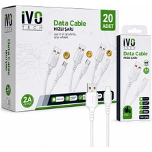 Teknotok Lightning Hızlı Şarj Data Kablosu (20’li Paket) Tech IVO-C02