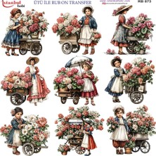 İstanbul Hobi Ütü ile Rub On Transfer Kağıdı 30X30CM RB-873