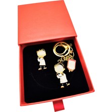 BB Bi Butik Shop Doktor ve Sağlık Çalışanlarına Özel Mine Işçiliği Broş ve Anahtarlık Premium Hediye Seti
