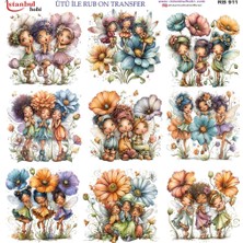 İstanbul Hobi Ütü ile Rub On Transfer Kağıdı 30X30CM RB-911