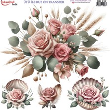 İstanbul Hobi Ütü ile Rub On Transfer Kağıdı 30X30CM RB-232