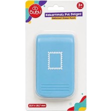 Bubu Bu-Bu KM-6815 Kabartmalı Pul Şekilli Delgeç (Eva ve Kağıt Kesim) 23.9X28.7 mm 3+