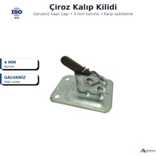 Sait Demirci Çiroz Kalıp Kilidi 4 mm Galvaniz Kaplı Sabitleme Aparatı Adet Seçenekli