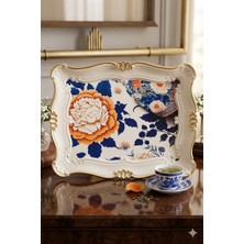 sembol Beyaz Ortanca Tepsi Büyük 33X42 cm