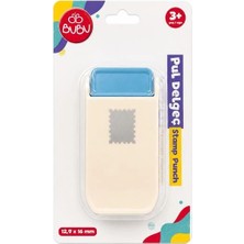 Bubu KM-5805 12.9x16mm Kabartmalı Pul Şekilli Delgeç (Eva ve Kağıt Kesim) Dekoratif Hobi Aparatı 3+