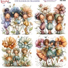 İstanbul Hobi Ütü ile Rub On Transfer Kağıdı 30X30CM RB-909